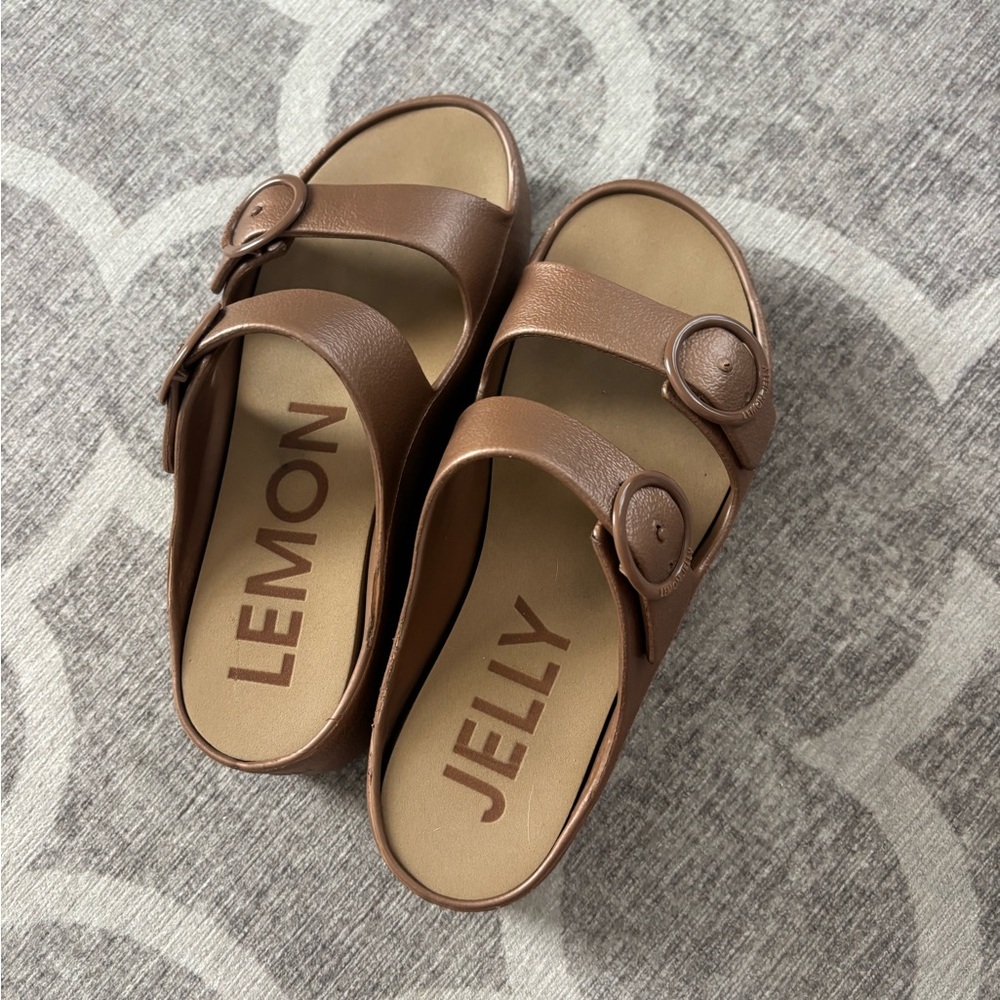 Lemon Jelly Brown Sandals